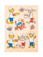 Полотенце «Шеф повар», размер 39×60 см, светло-персиковый, 100% хлопок, 200 г/м² - Фото 3