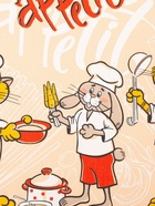 Полотенце «Шеф повар», размер 39×60 см, светло-персиковый, 100% хлопок, 200 г/м² - Фото 4