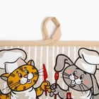 Прихватка Рецепты, размер 18х18 см, 50% лён, 50% хлопок, 160г/м² 9038657