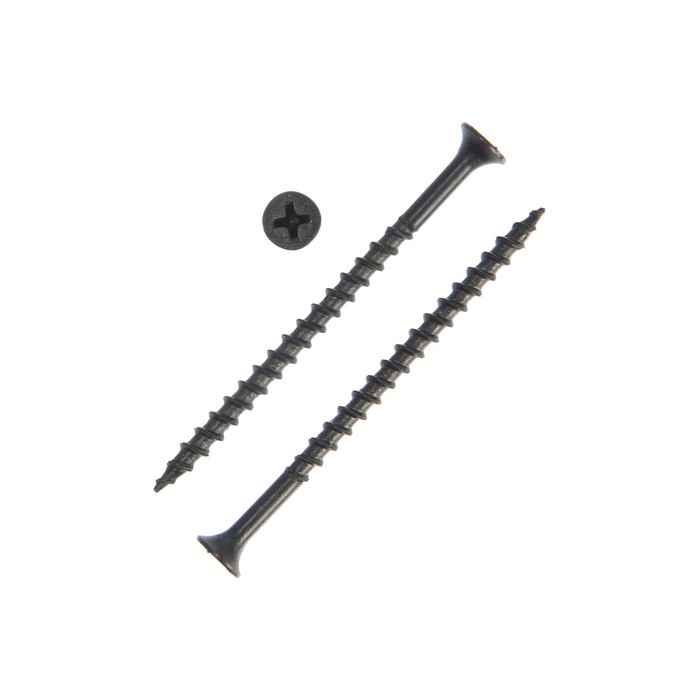 Саморез 3,5х65 ТУНДРА PREMIUM, потай, крупная резьба, шлиц PH, фосфатированный, 1 кг - Фото 1