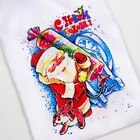 Мешок новогодний "Дед Мороз с хлопушкой", атлас, полноцветная печать, 21х35 см - Фото 2