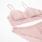 Нижнее бельё женское: топ и трусы, цвет пудра, размер 42-44 9162969