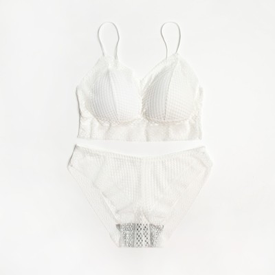 Комплект нижнего белья женский (топ, трусы) Collorista, белый, размер 42-44