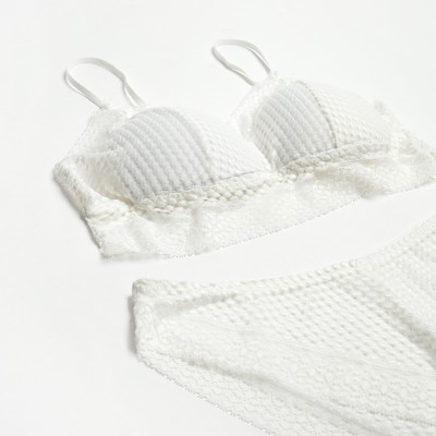 Комплект нижнего белья женский (топ, трусы) Collorista, белый, размер 42-44