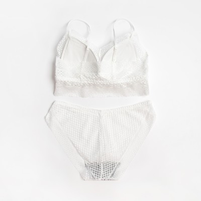 Комплект нижнего белья женский (топ, трусы) Collorista, белый, размер 42-44