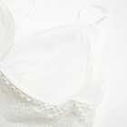 Нижнее бельё женское: топ и трусы, цвет белый, размер 42-44 - фото 809087594