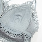 Нижнее бельё женское: топ и трусы, цвет серо-голубой, размер 42-44 - фото 808915246