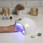 Лампа для гель-лака LuazON LUF-01, UV/LED, 48 Вт, 24 диода, таймер 60/90/120 с, USB, белая - Фото 2