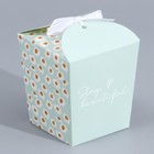 Коробка бонбоньерка, упаковка подарочная, «Ромашки», 7.5 х 8 х 7.5 см - Фото 2