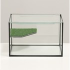 Террариум с покровным стеклом и мостиком 12 литров, 30 х 20 х 20 см - Фото 2