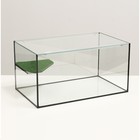 Террариум с покровным стеклом и мостиком 50 литров, 55 х 33 х 29 см - Фото 1