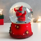 Сувенир полистоун водяной шар музыка "Три гномика" 11,5х11,5х14 см - фото 34740819