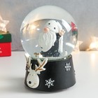 Сувенир полистоун водяной шар музыка "Дед Мороз - супер звезда" 11,5х11,5х14 см - Фото 4