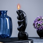 Фигурная свеча "Фаворит с девушкой" черный, 250гр - фото 9919708