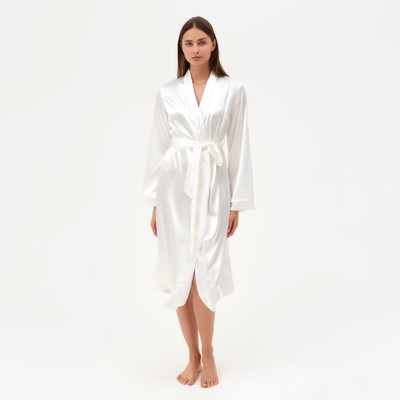 Халат женский MINAKU: Light touch цвет молочный, р-р 44