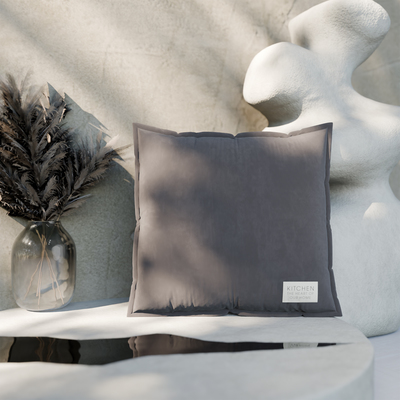 Подушка Этель, 45х45+1 см, серый, 100% хлопок