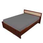 Трикотажная простыня на резинке 160*200*20 см, серый, хлопок - Фото 1