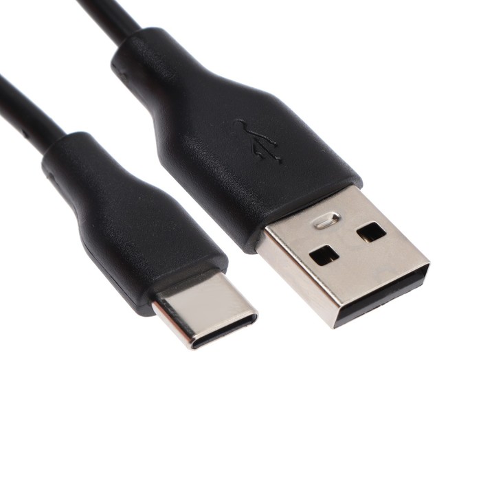 Кабель Krutoff Classic, Type-C - USB, 1.5 А, 1 м, TPE  покрытие, черный - фото 1904600561