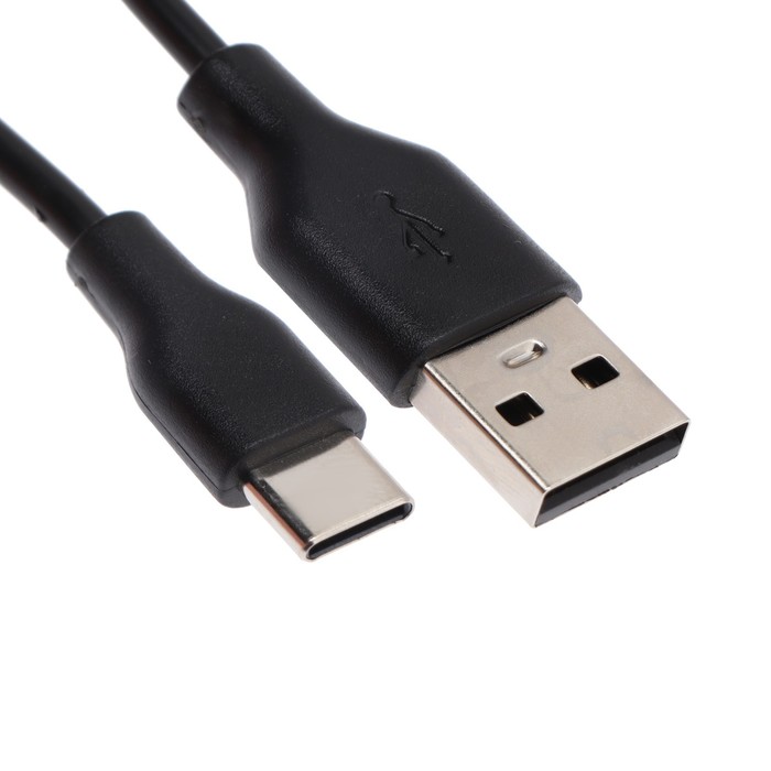 Кабель Krutoff Classic, Type-C - USB, 1.5 А, 1 м, TPE  покрытие, черный - Фото 1