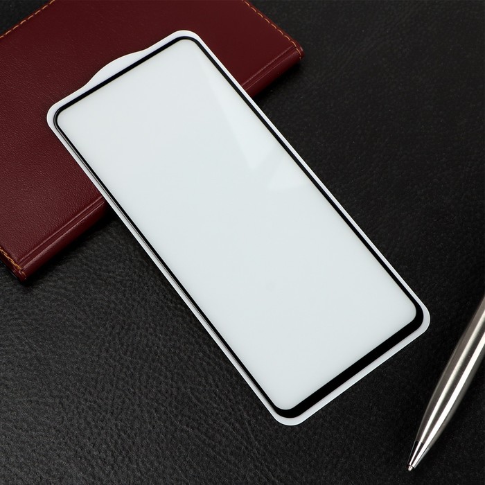 Защитное стекло Krutoff для Xiaomi Redmi Note 10/Note 10S, полный клей, черное - Фото 1