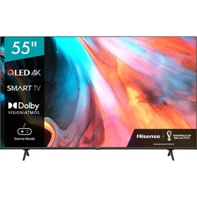 Телевизор Hisense 55E7HQ, 55", 3840x2160, DVB-T2/C/S2, HDMI 3, USB 2, SmartTV, черный