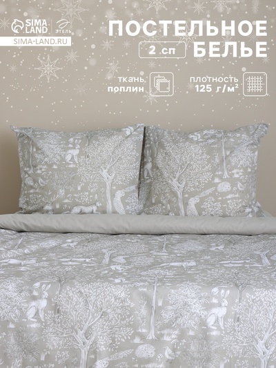 Постельное бельё 2-спальное «Этель. Сказочный лес», поплин