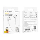 Наушники Borofone BM30 Max Acoustic, микрофон, вкладыши, Type-C, кабель 1.2 м, белые - фото 51301925 Наушники Borofone BM30 Max Acoustic, микрофон, вкладыши, Type-C, кабель 1.2 м, белые - фото 51301925