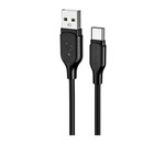 Кабель Borofone BX42, Type-C - USB, 3 А, 1 м, TPE оплётка, чёрный - Фото 3