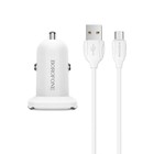 Автомобильное зарядное устройство Borofone BZ12, 2xUSB, 2.4 А, кабель microUSB, белое - фото 51456973 Автомобильное зарядное устройство Borofone BZ12, 2xUSB, 2.4 А, кабель microUSB, белое - фото 51456973
