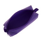 Пенал мягкий, 1 отделение, 60×195×50 мм, объёмный, К-921, фиолетовый - Фото 4