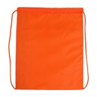 Мешок для обуви 420 х 340 мм, "Стандарт" СДС-1, (мягкий полиэстер, плотность 210 D), оранжевый - фото 21844109