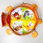 УЦЕНКА Развивающий коврик 3 в 1 «Лев», 68×68 см, 30 цветных шариков, 4 игрушки, Крошка Я - Фото 7