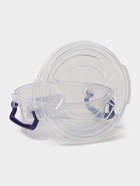 Контейнер пищевой, 300 мл, d=12 см, h=5 см, круглый, прозрачный, голубой - Фото 3