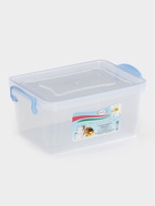 Контейнер пищевой, 1.5 л, 21×14×10 см, пластик, прямоугольный, прозрачный, ручки МИКС - Фото 2