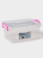 Контейнер пищевой, 3 л, 28×16×12 см, пластик, прямоугольный, прозрачный, ручки МИКС - Фото 2