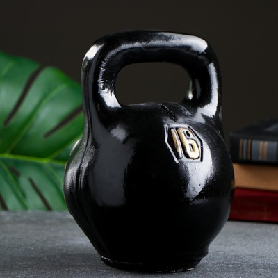 Копилка для денег «Гиря стопудовый хит», гипс, 16×16×22 см