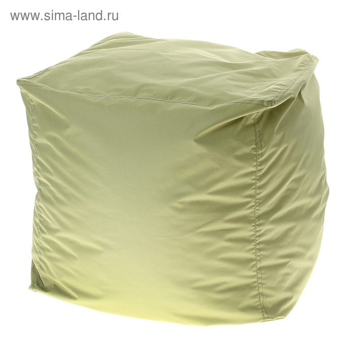 Пуфик-куб, 45х45 см, цвет оливковый - Фото 1