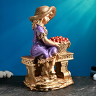 Фигура "Девушка на скамье" бронза, 21х28х44см - Фото 2