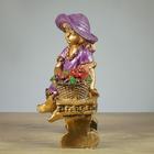 Фигура "Девушка на скамье" бронза, 21х28х44см - Фото 5