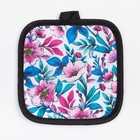 Кухонный набор «Доляна. Нежность», прихватка 17×17 см, варежка 24×18 см, 100% п/э - фото 45705250