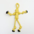 Игрушка канатная "Человечек", до 30 см, 65 г, жёлтая/белая - Фото 2