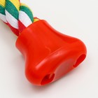 Игрушка канатная "Часы" малая, 60 г, до 16 см, белая/красная/зелёная/жёлтая - Фото 3