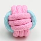 Мячик из каната, 6 см, цвет мятный, розовый - Фото 4