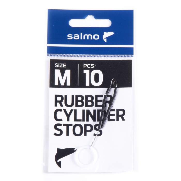 Стопор Salmo RUBBER CYLINDER STOPS, размер M, 10 шт. - Фото 1