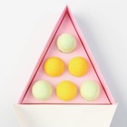 Бомбочки для ванны, 6 х 20 г, подарочный набор косметики, ЧИСТОЕ СЧАСТЬЕ - фото 24469452