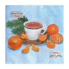 Салфетки бумажные Fresco «С новым годом. Мандарины», 2 слоя, 33×33 см, 20 шт. - Фото 2