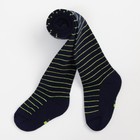 Колготки детские с махровой стопой, цвет тёмно синий, рост 116-122 - фото 43859585