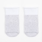 Носки детские махровые, цвет светло-серый меланж, размер 8 - фото 3768831