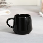 Чайная пара керамическая «Красота», кружка 130 мл, блюдце 11х14.5 см, цвет чёрный - Фото 4