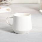Чайная пара керамическая «Черно-белое», кружка 130 мл, блюдце 11х14.5 см, цвет белый - Фото 3